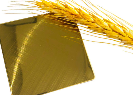 अच्छी कीमत 1.5mm 304 गोल्ड लेपित स्टेनलेस स्टील का तार Rustproof खरोंच प्रतिरोधी ऑनलाइन